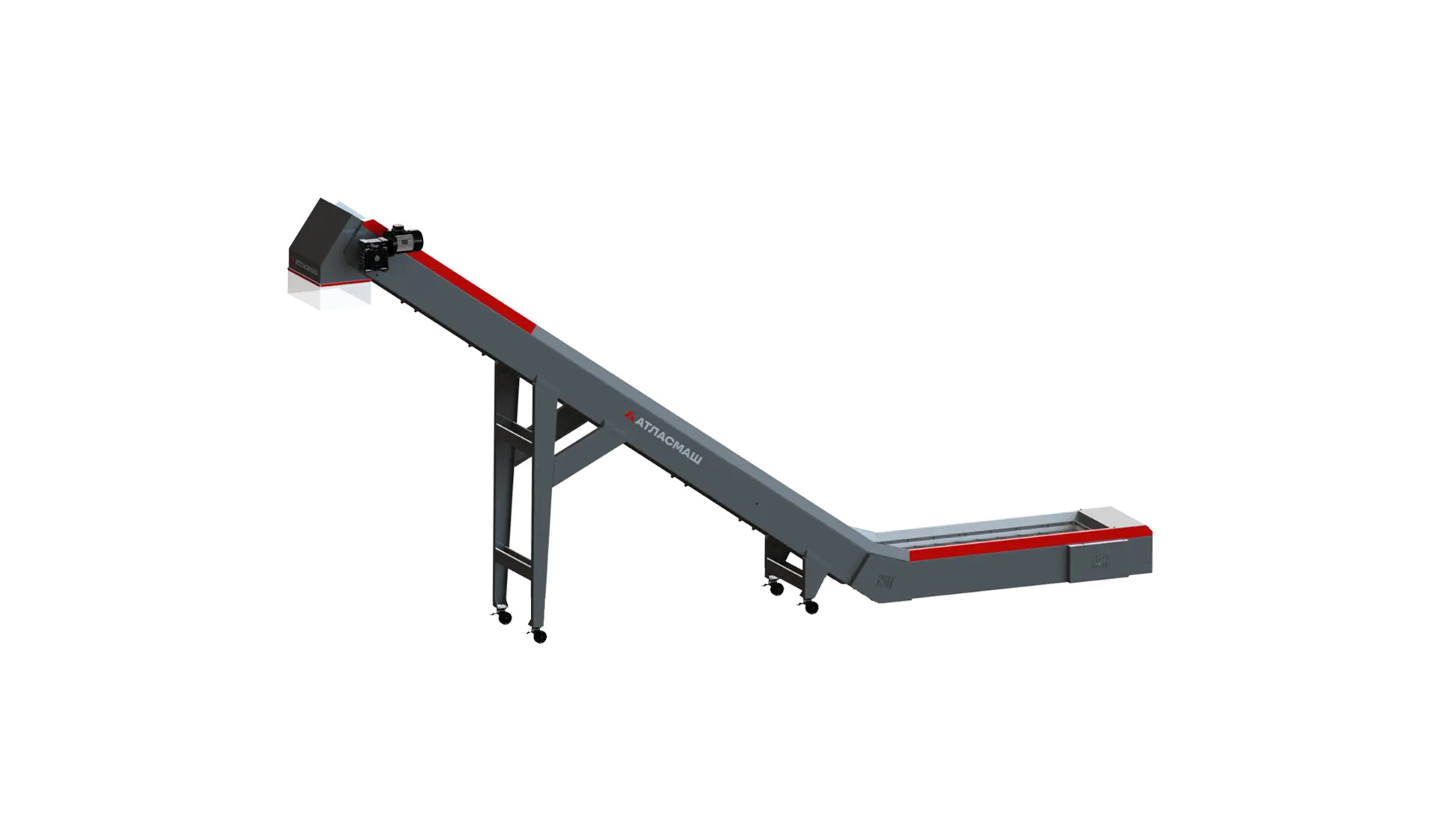 L-shaped conveyor belt