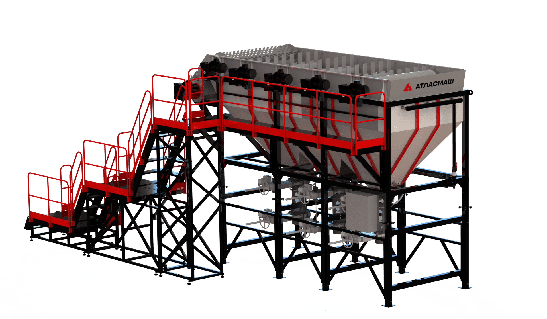 Flotation baths with sluice