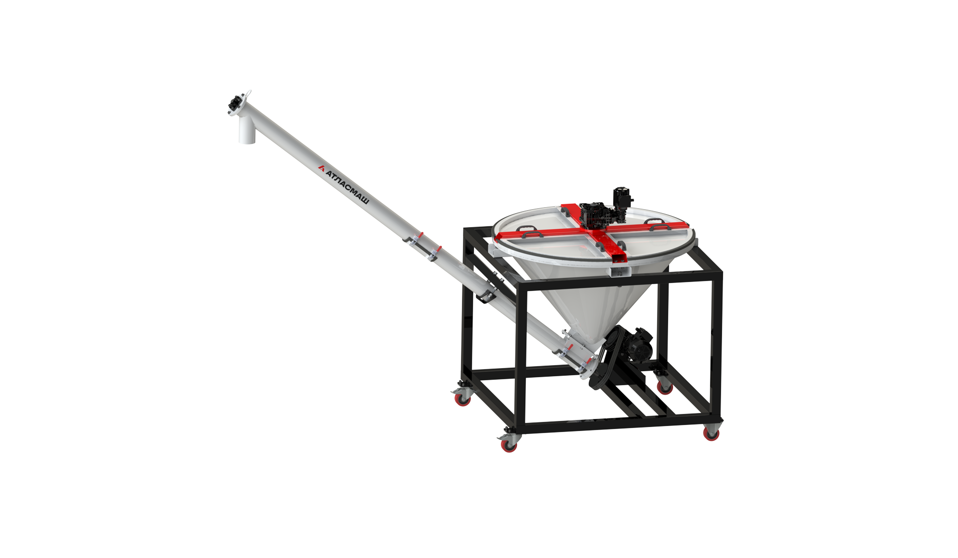 Загрузчик сырья с приемным бункером