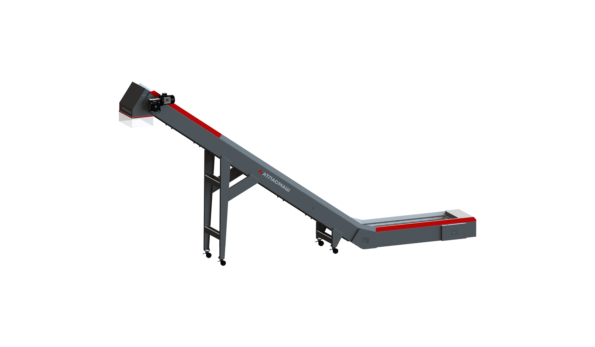 Конвейер ленточный L образный