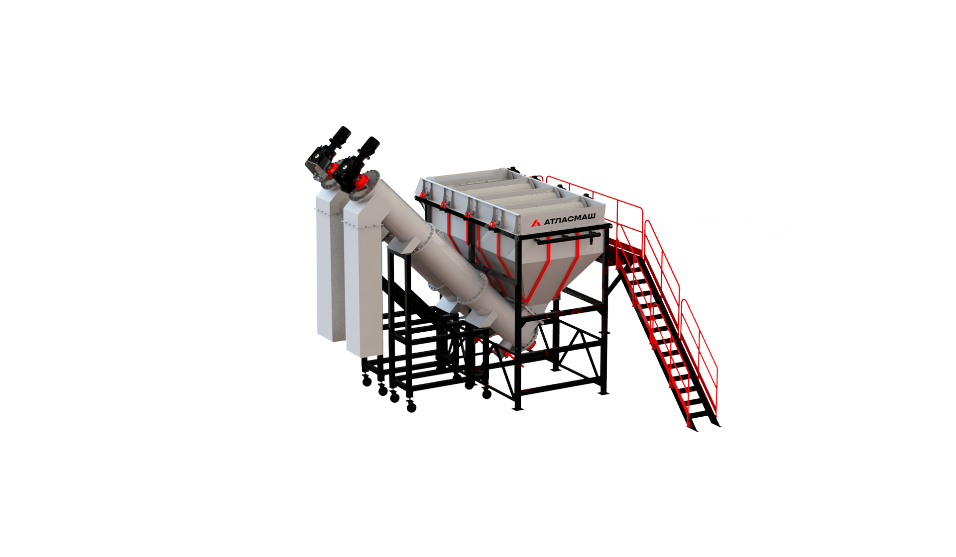 Шнековая ванна флотации