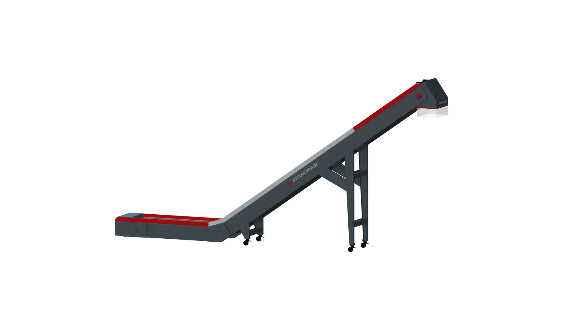 L-shaped conveyor belt